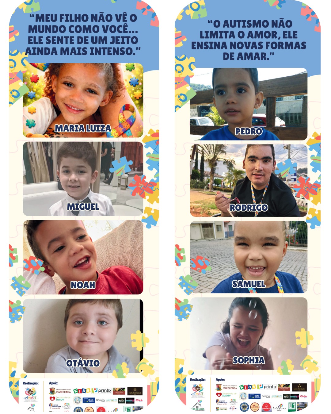 Famílias reunidas em ação da Amar Itapecerica
